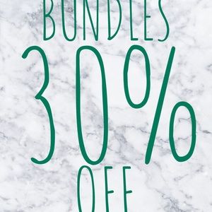 ALL BUNDLES 30% OFF!!🎉🎊👏🏼